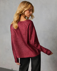 Elzah Ribbed Metallic Sweater