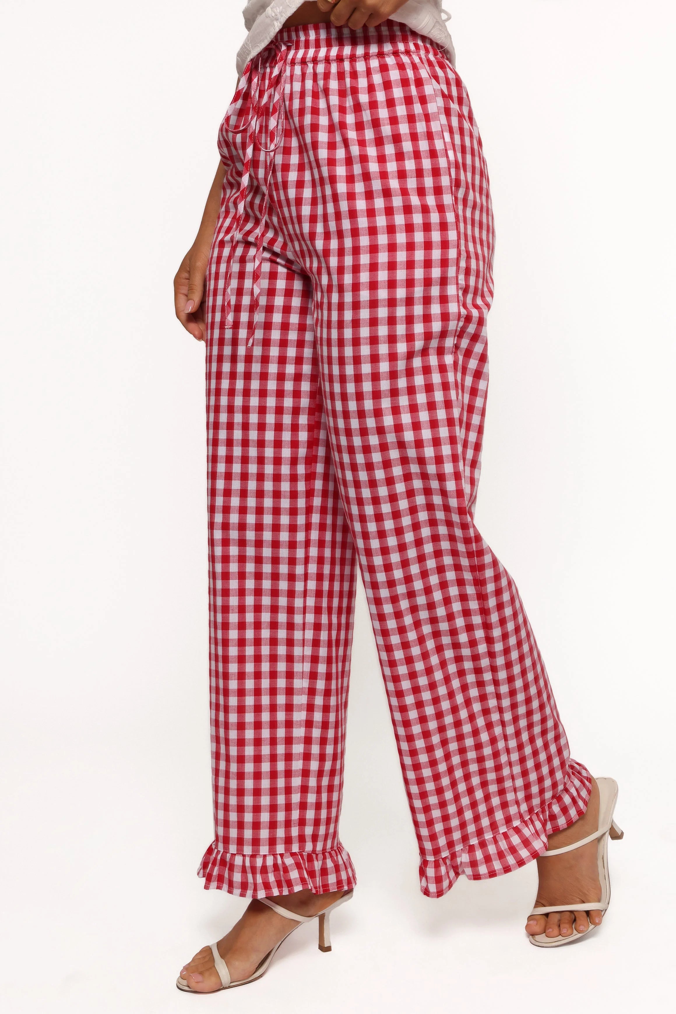 Marina Pant Red Gingham