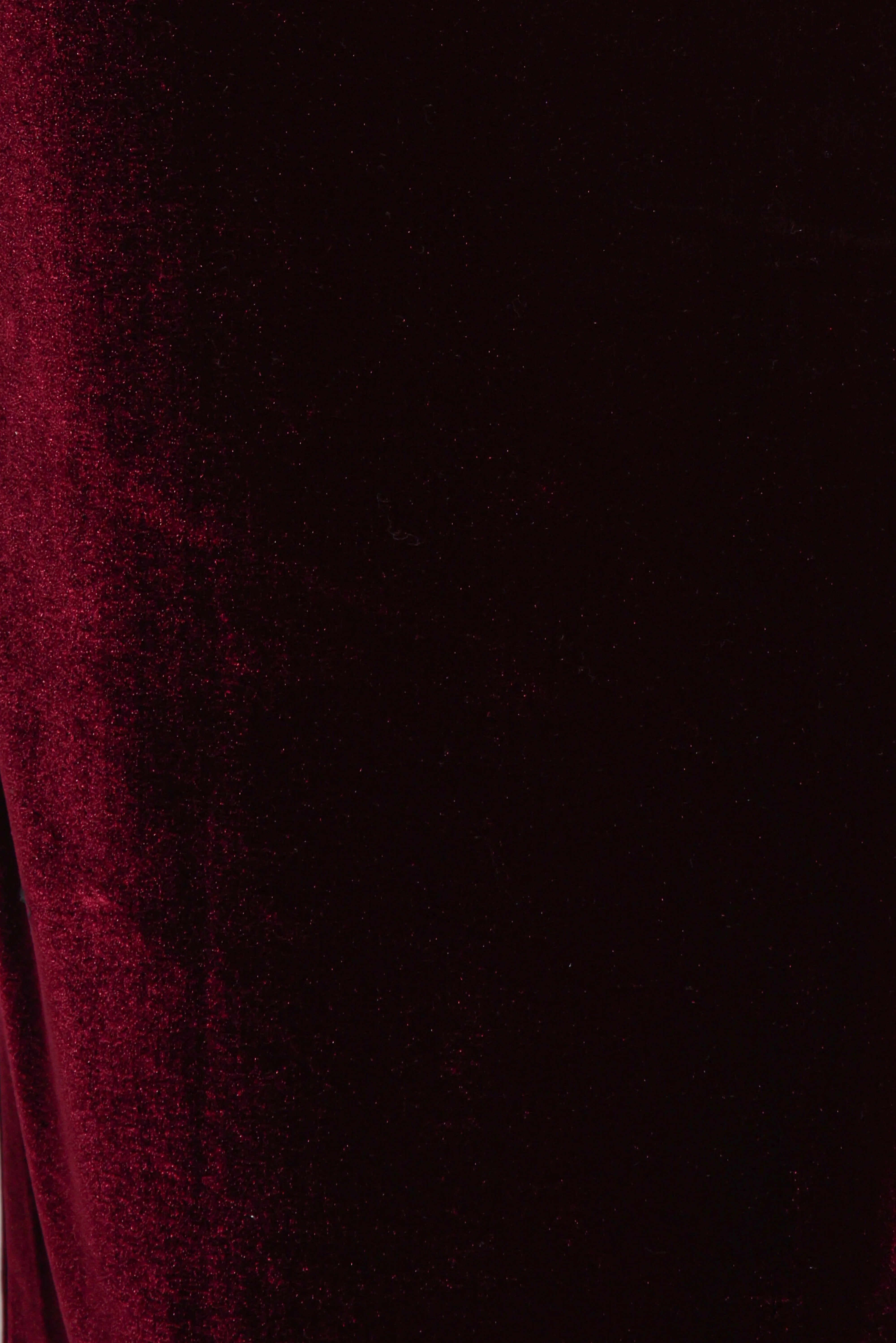 Hyatt Velvet Dress Burgundy