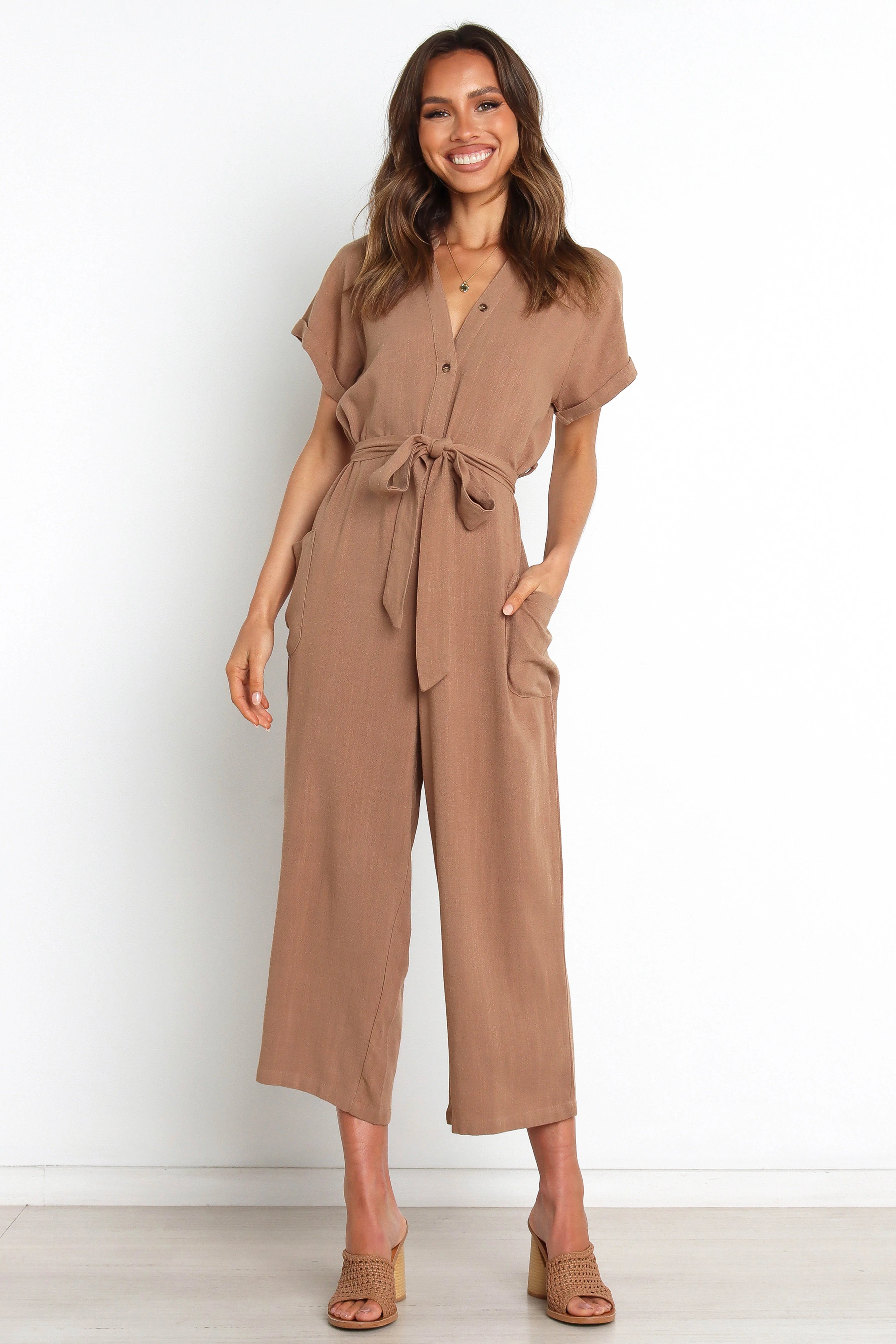 Archie Jumpsuit Mocha