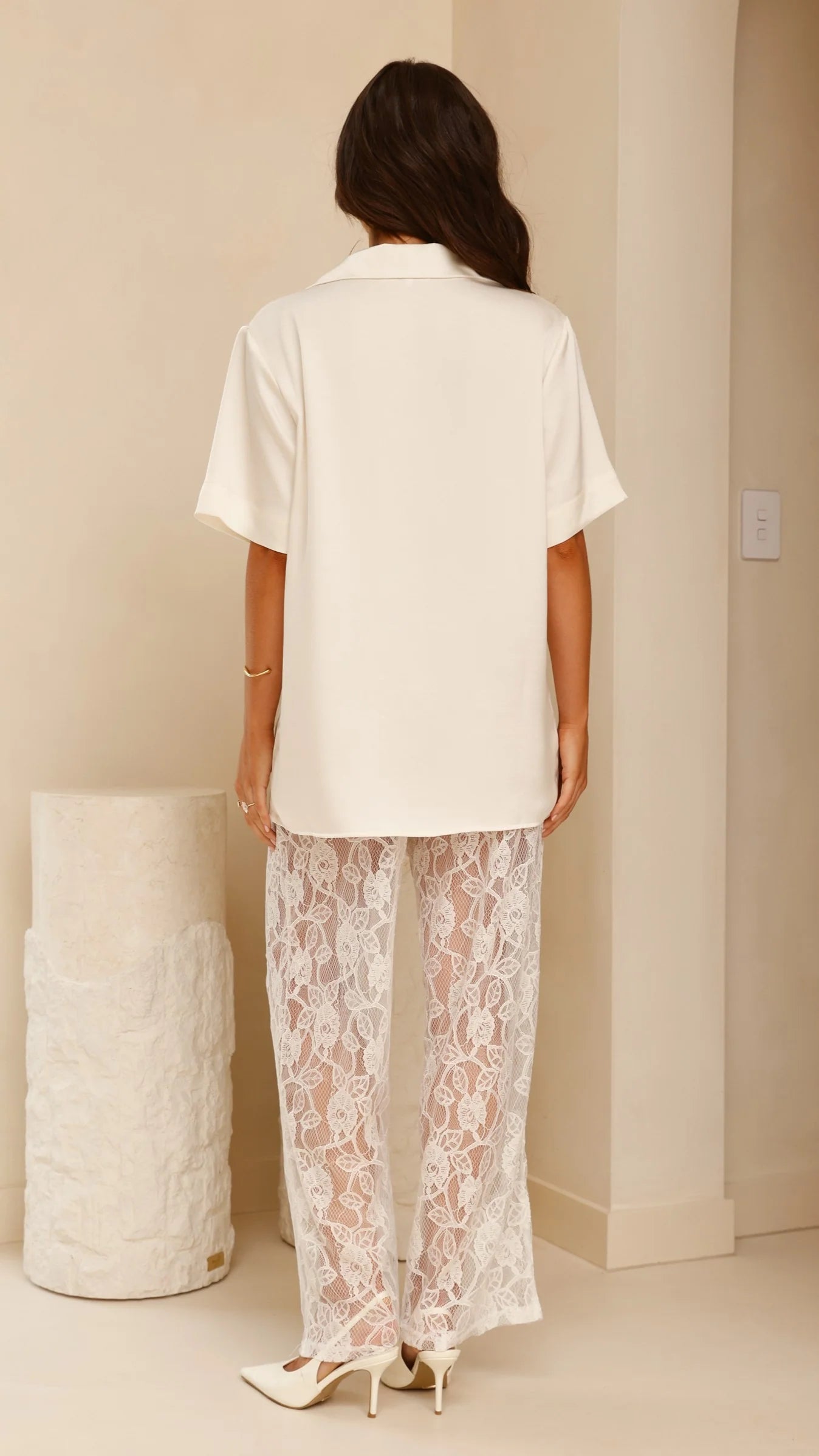 Baxter Pant White Lace