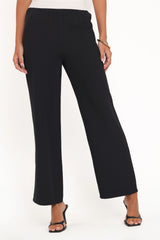 Clark Crepe Wide Leg Pant Black