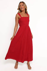 Caty Maxi Dress Red