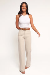 Abrand 94 High Wide Jeans Bone