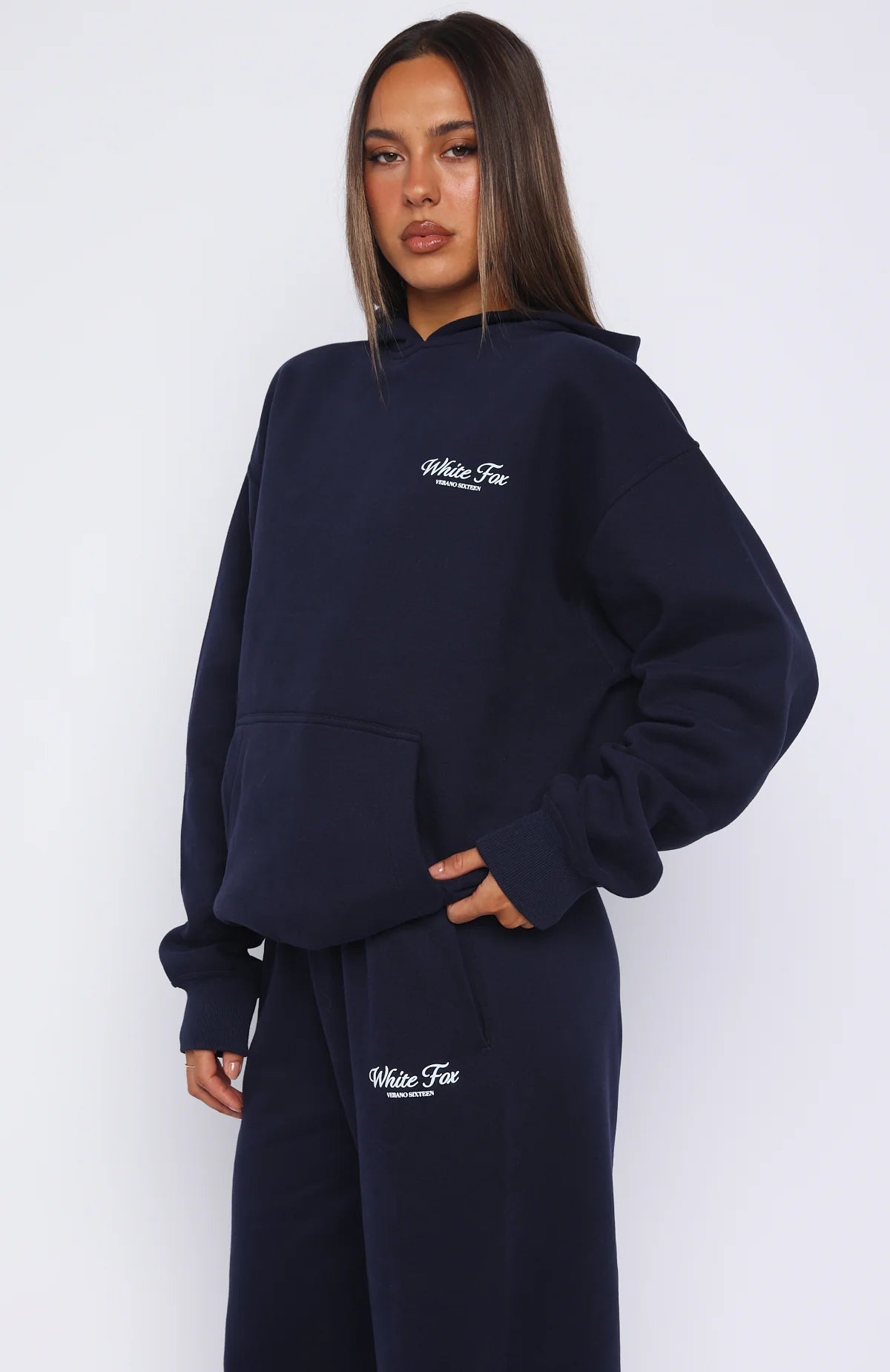 Verano Sixteen Lilia Oversized Hoodie Navy