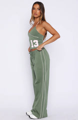 Cant Help The Feeling Track Pants Khaki