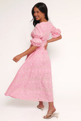Tani Midi Dress Pink