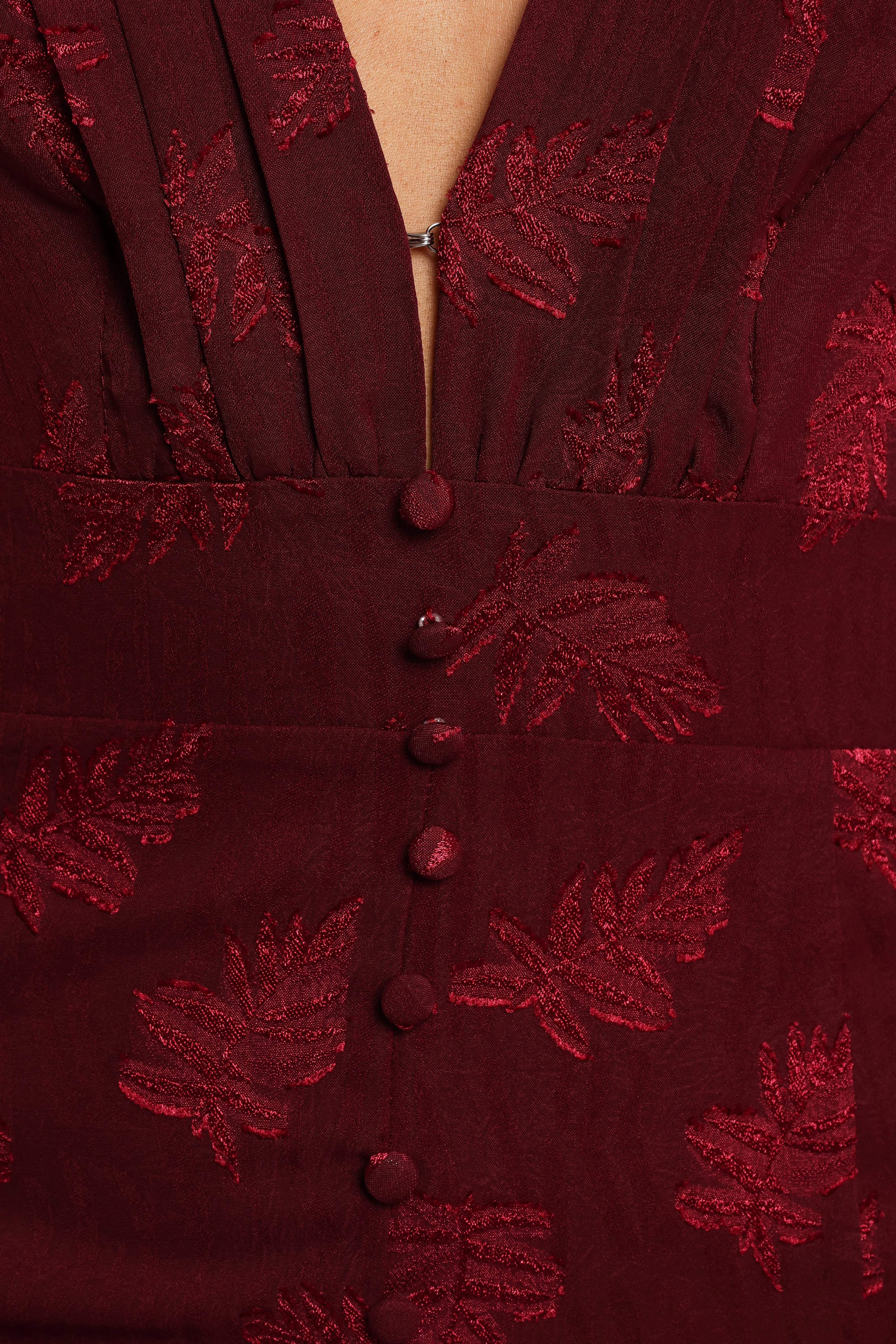 Sarey Maxi Dress Burgundy