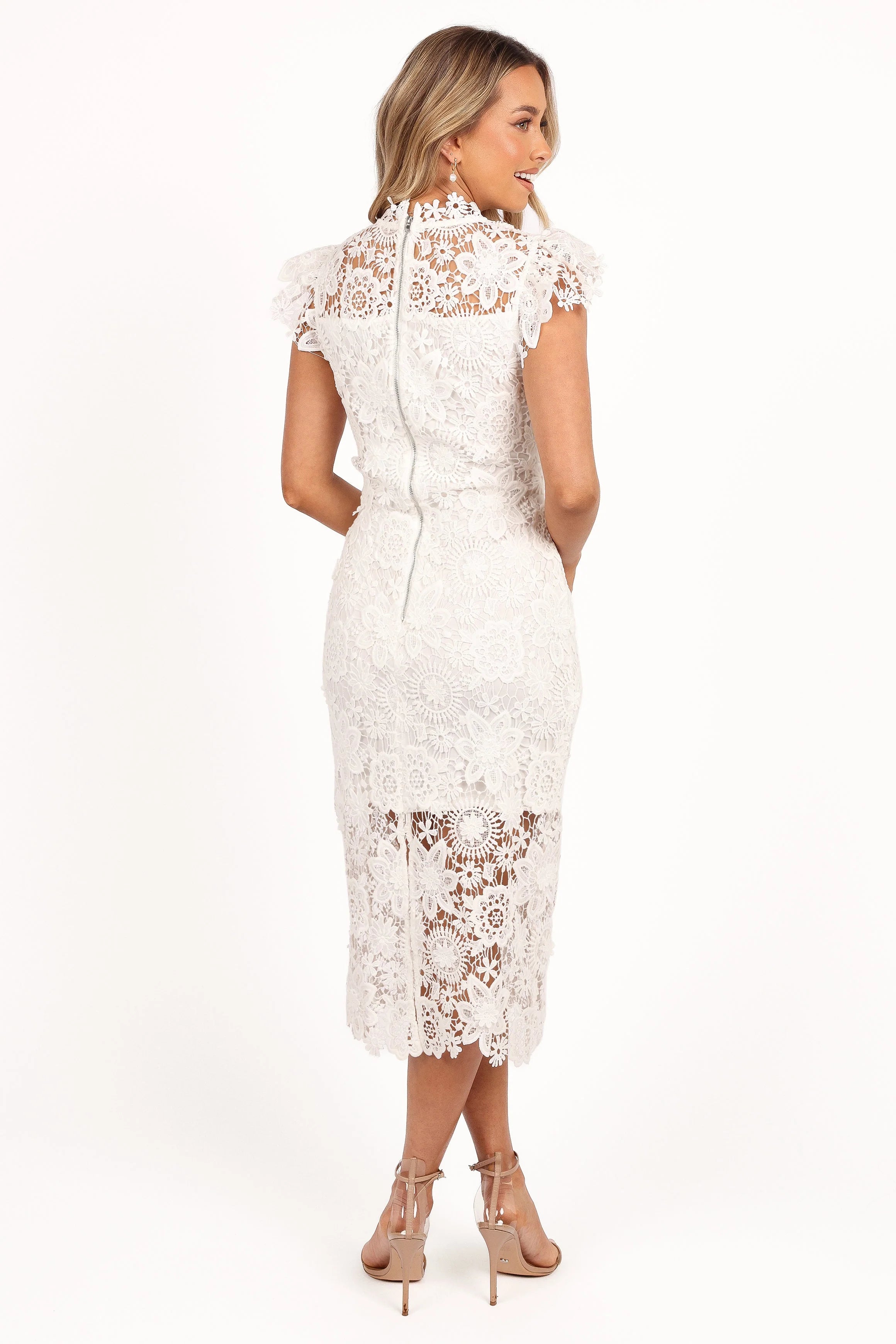 Becca Midi Dress White