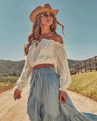 Prairie Rebel Off The Shoulder Top