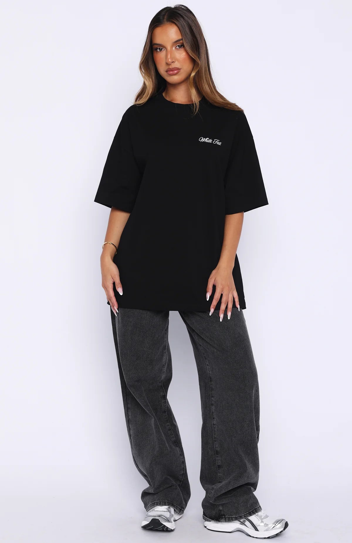 At Second Glance Oversized Tee Black