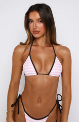 Marissa Bikini Top Strawberry Cream Stripe