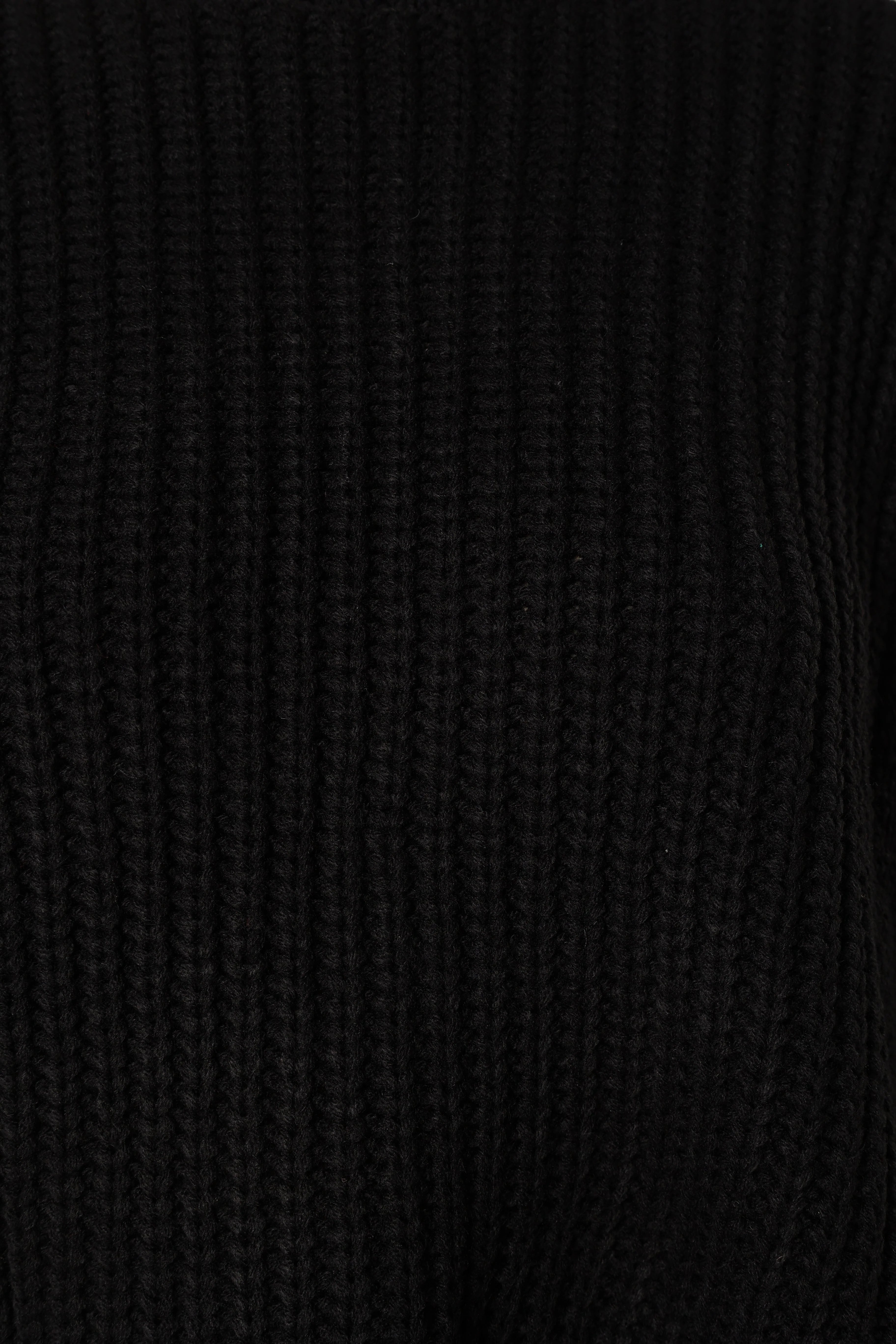 Arlette Textured Knit Sweater Black