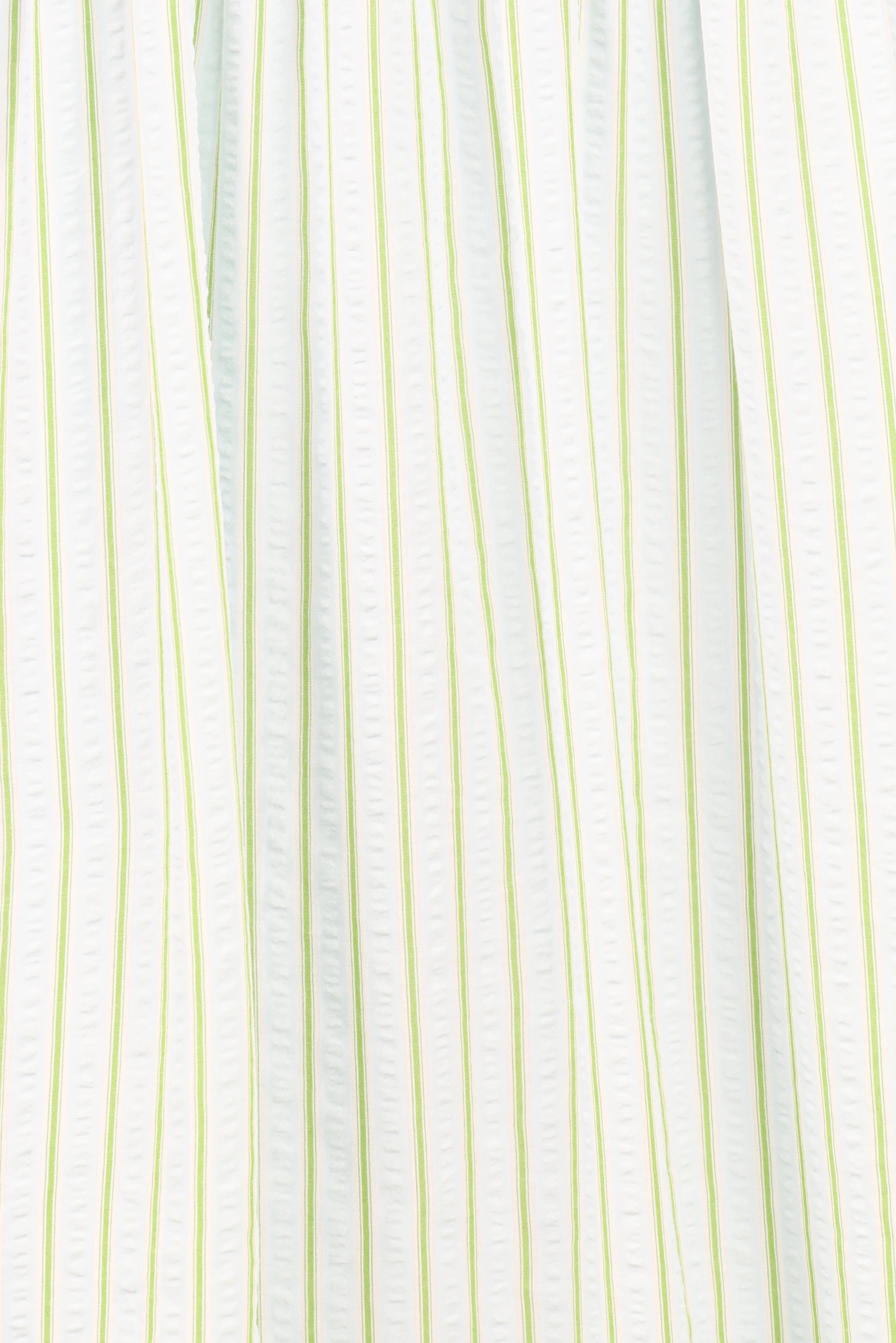 Ronnie Short Sleeve Midi Dress Green Blue Stripe