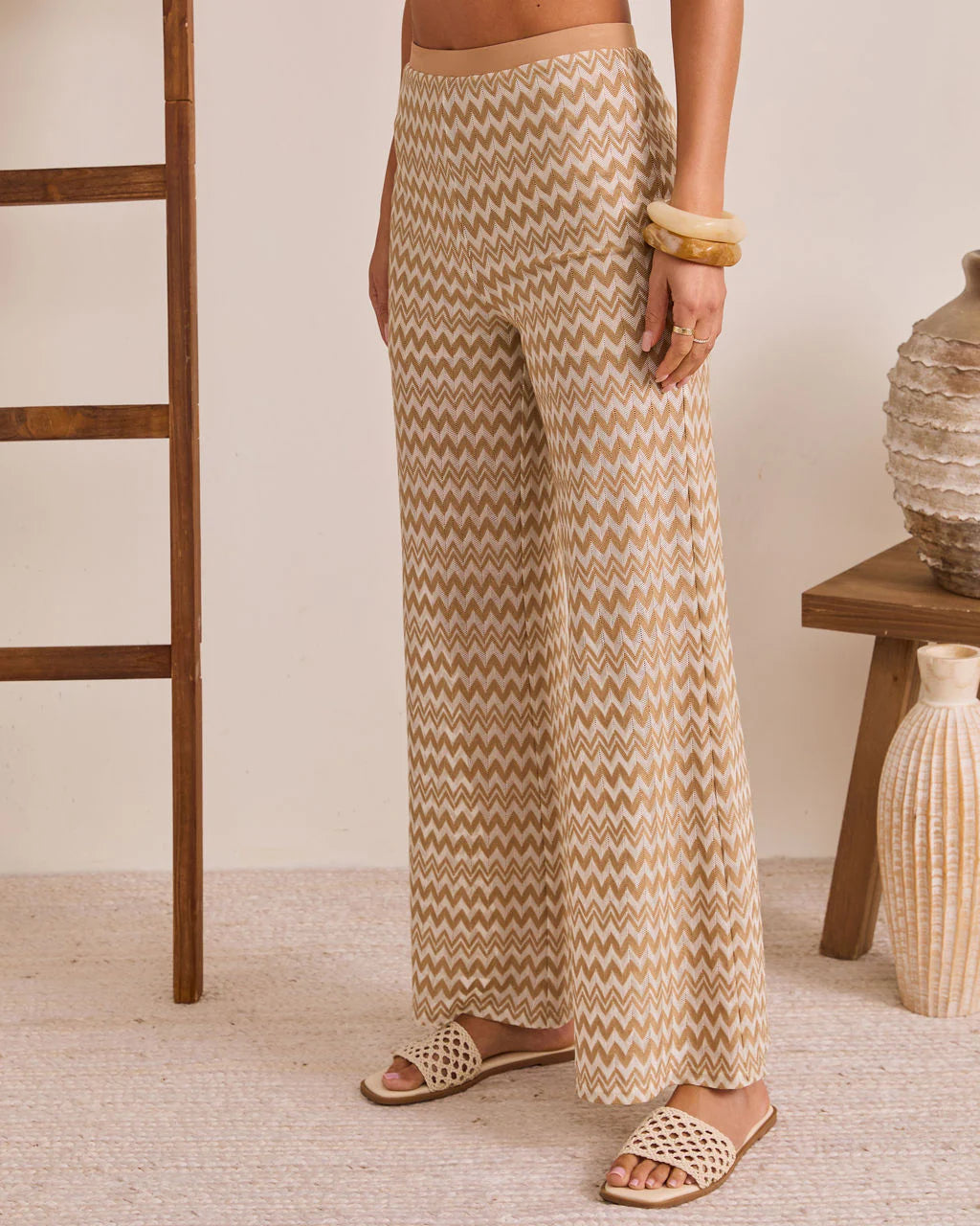 Drifted Moment Chevron Print Cover Up Pants