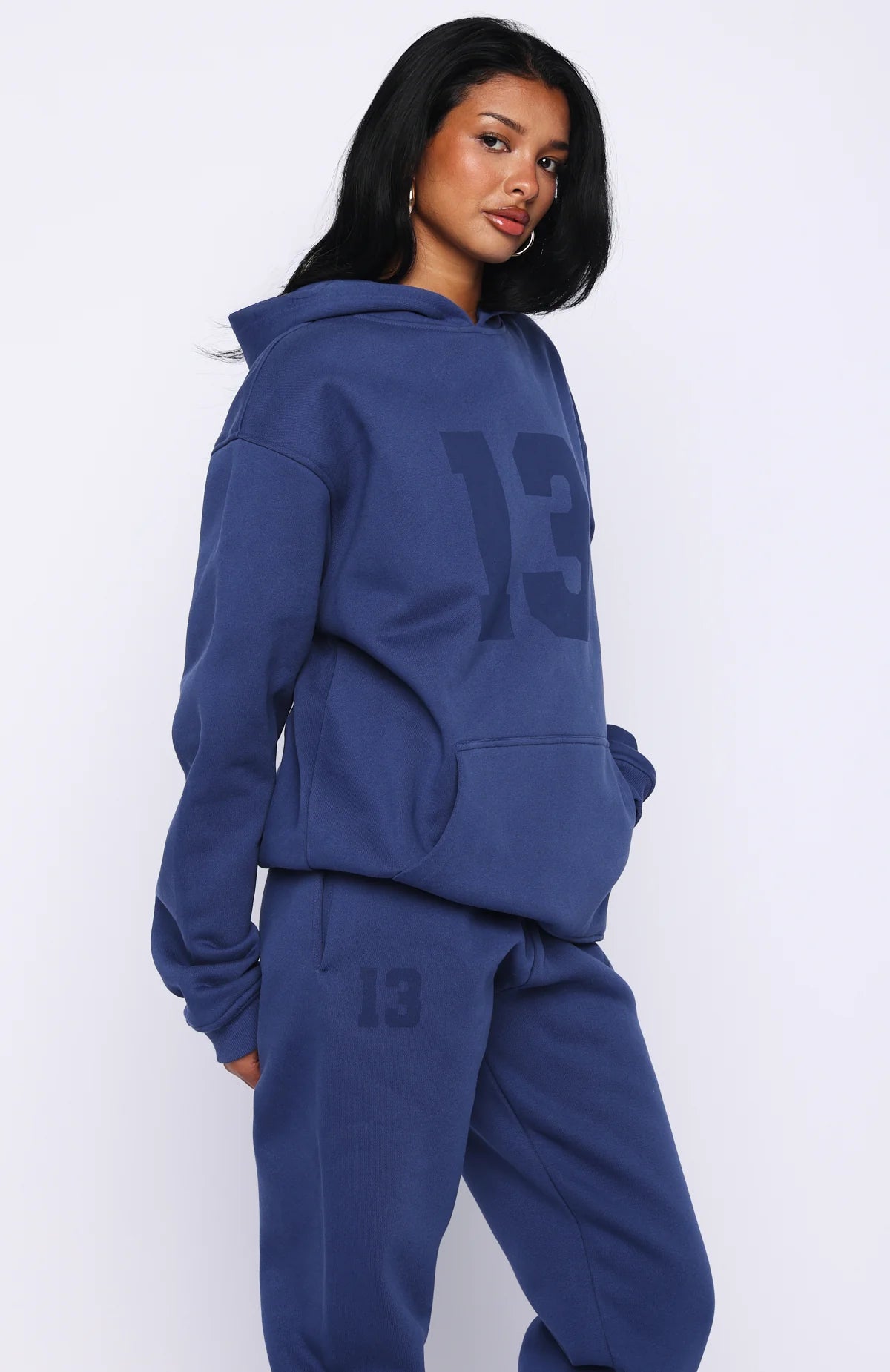 Its Your Chance Oversized Hoodie Navy