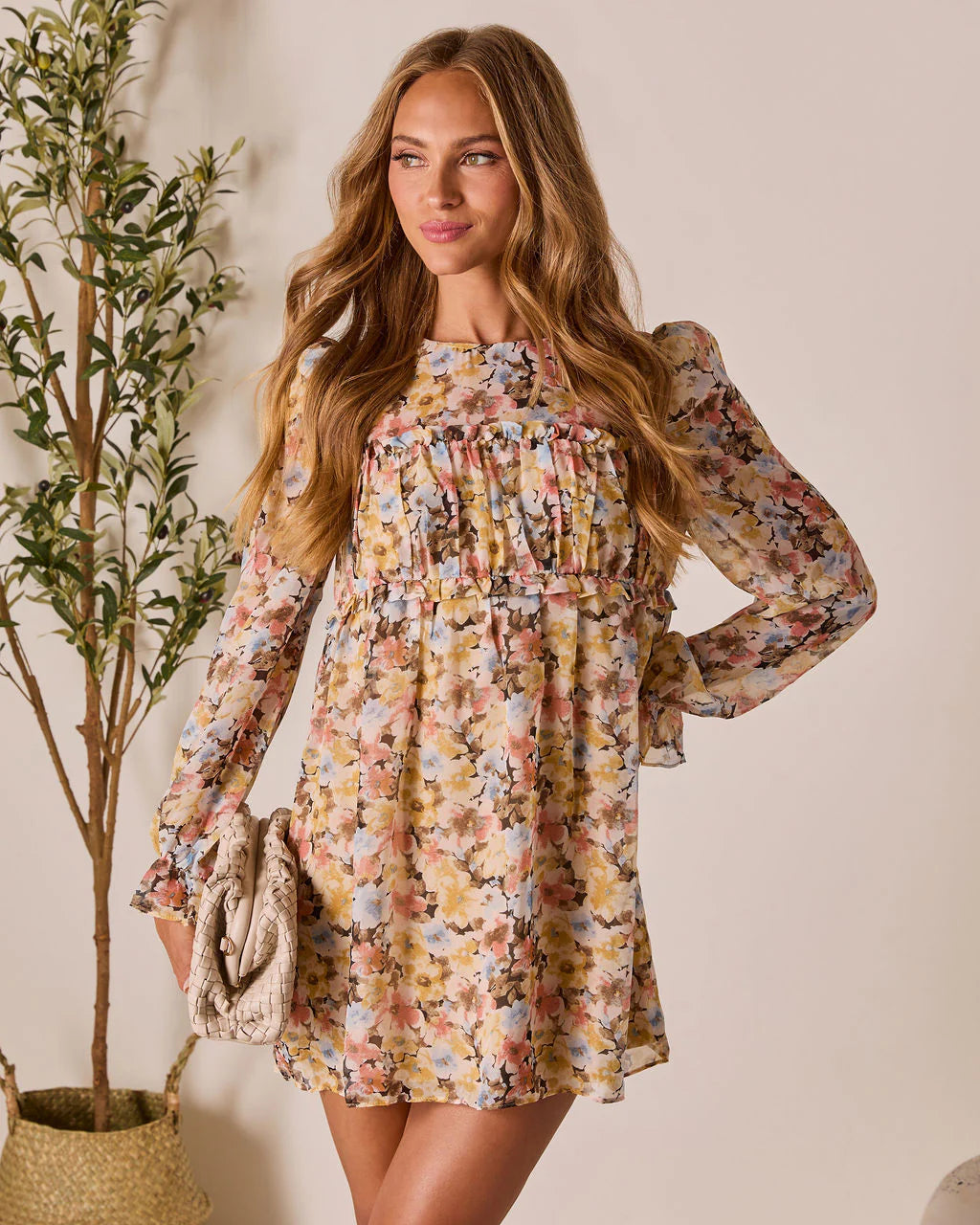 Forever Muse Pleated Mini Dress