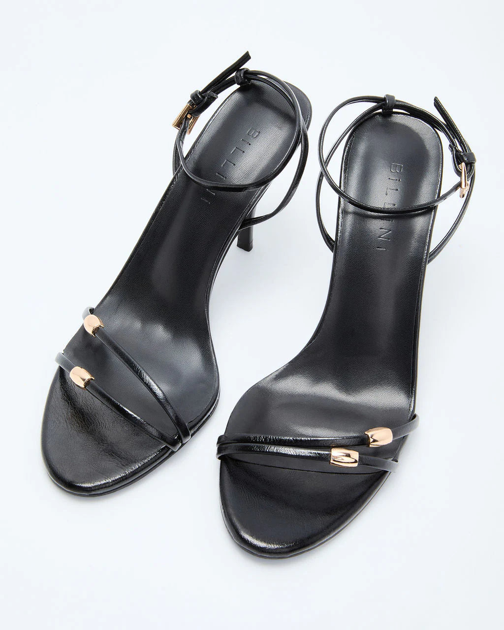 Lenden Gold Hardware Strappy Heels