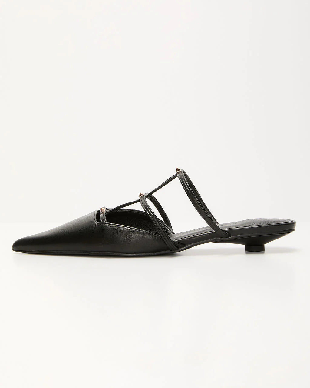 Corie Caged Leather Stud Flats