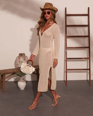 Sol Sculpt Crochet Cover Up Maxi Dress