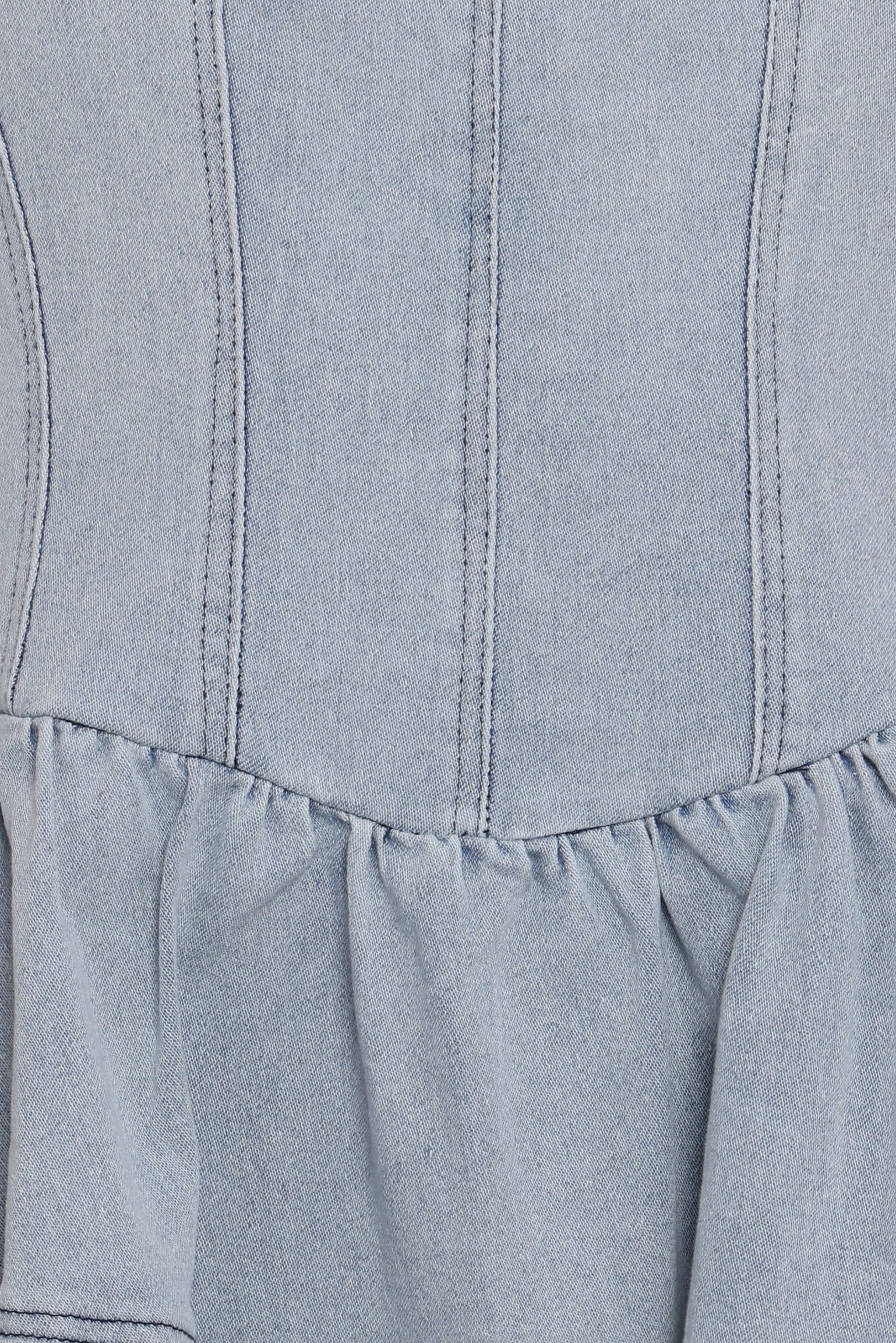 Ellen Strapless Mini Dress Light Denim
