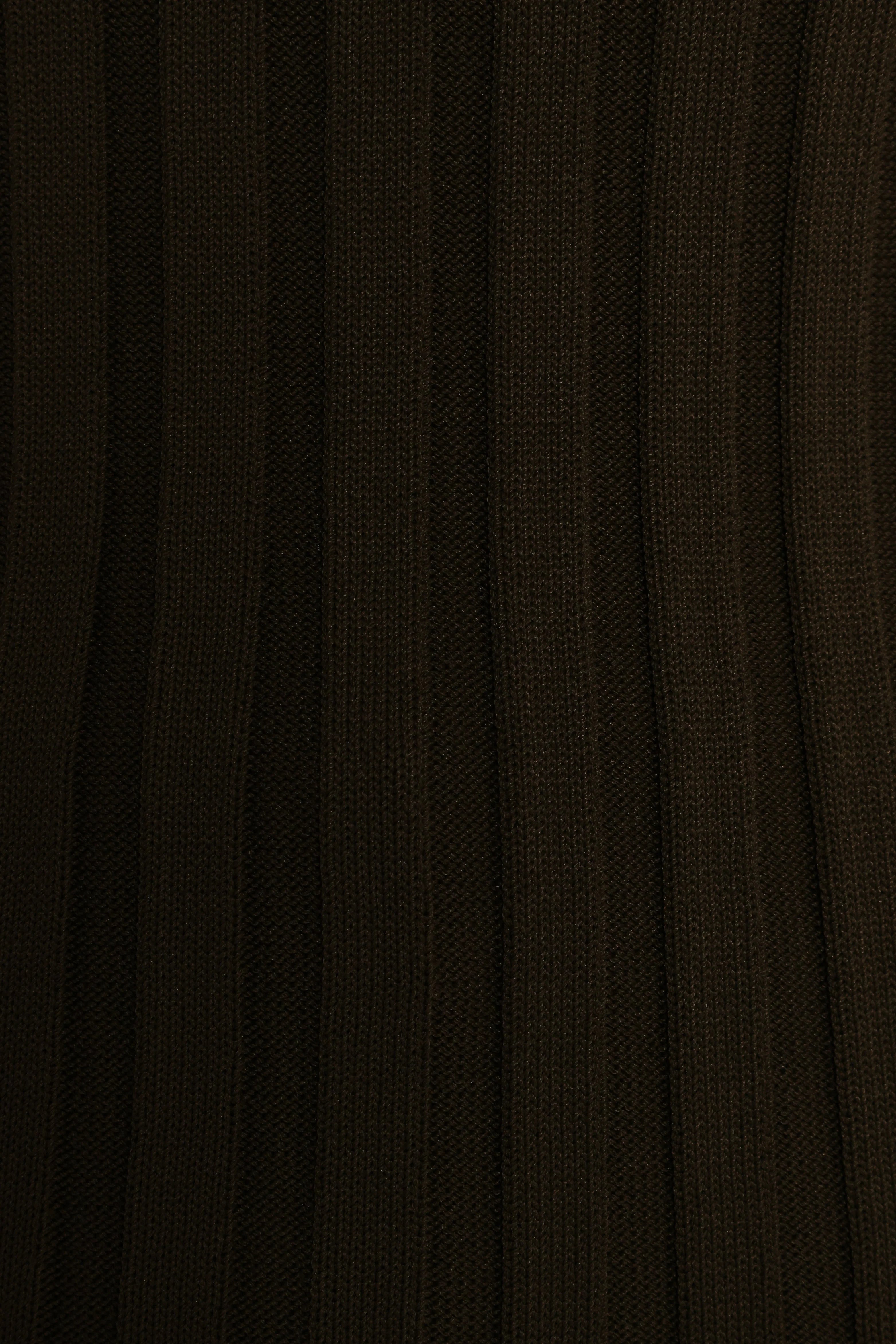 Aneesa Wide Rib Knit Top Dark Olive