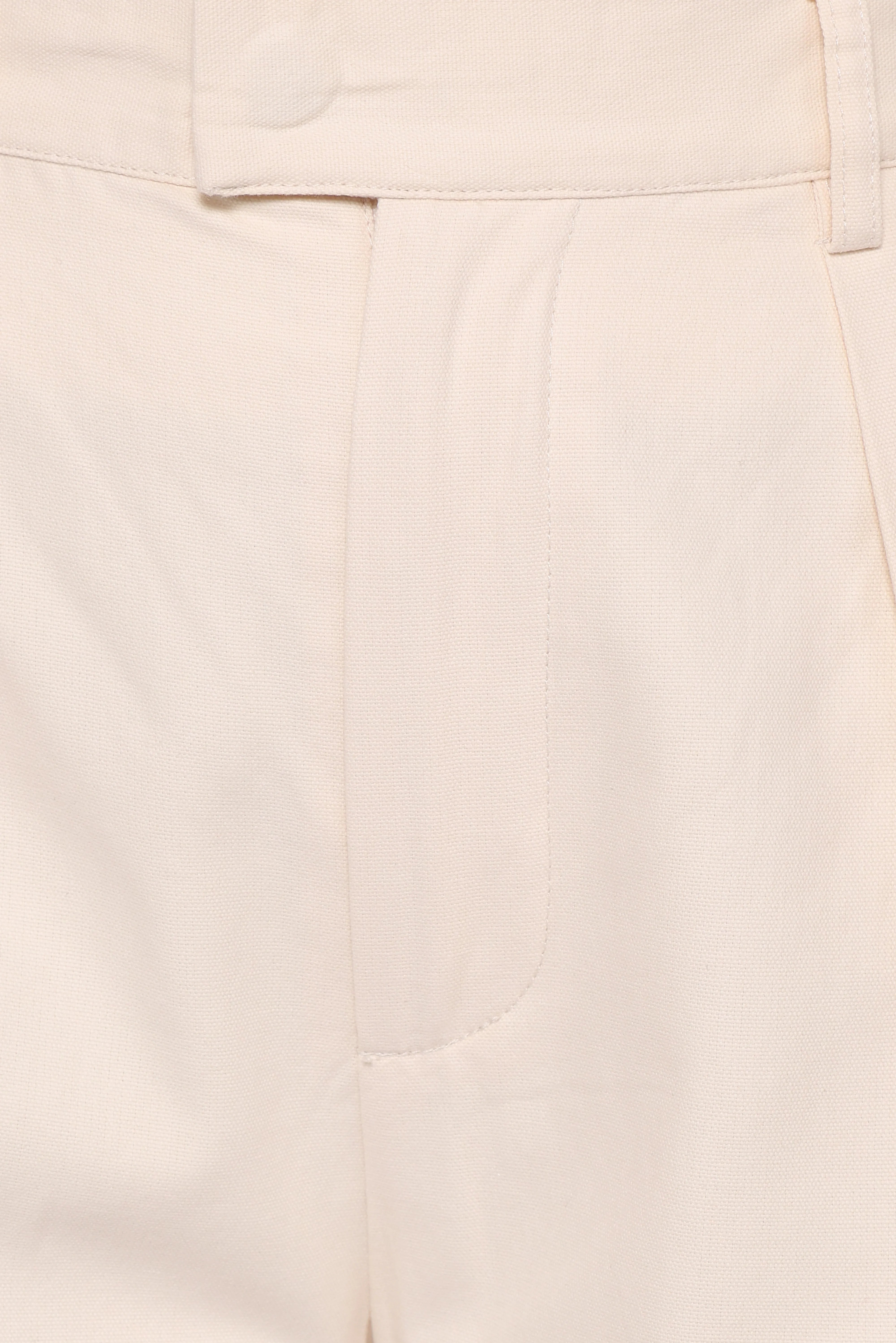 Asher Tie Detail Tapered Leg Pants Cream