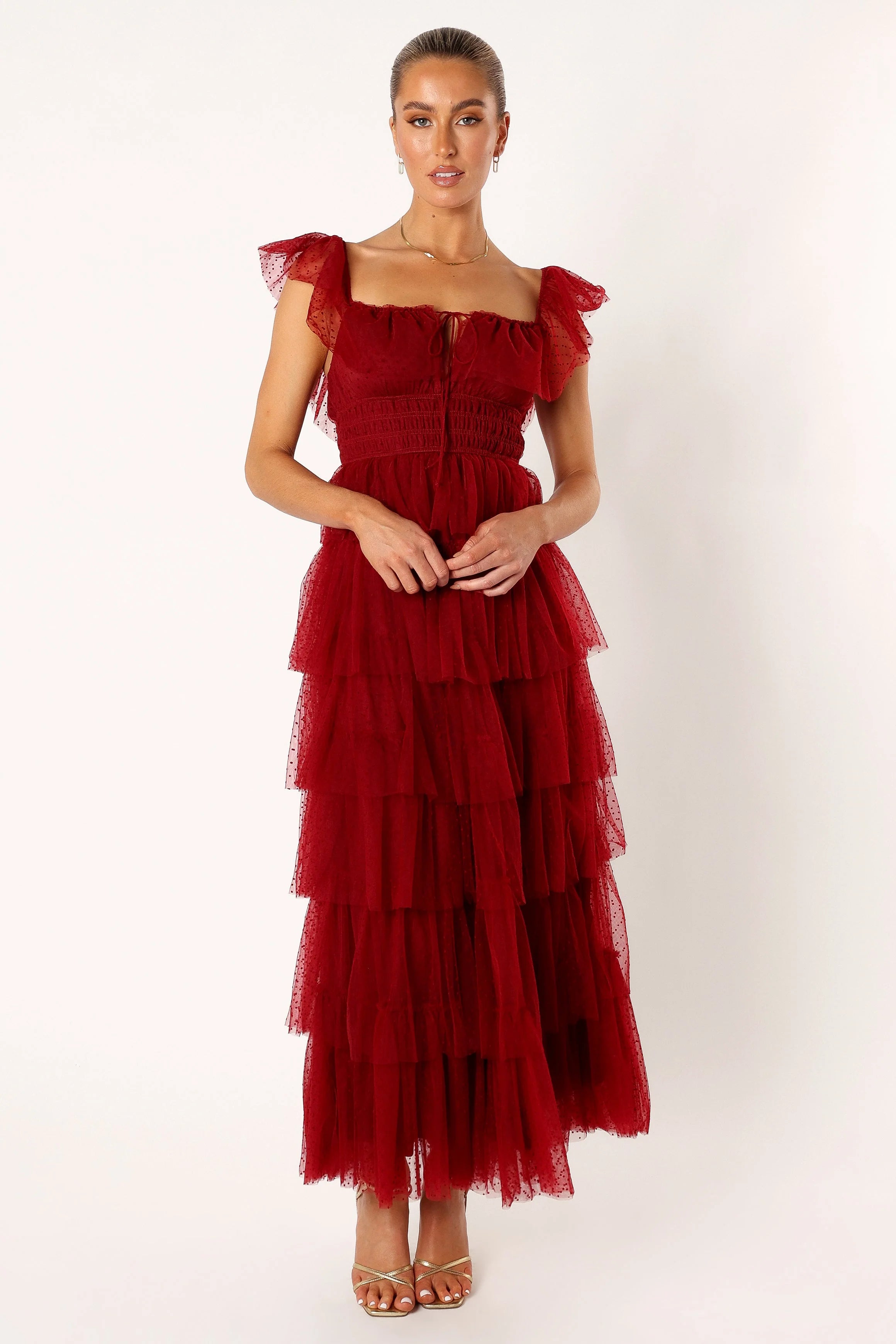 Belle Maxi Dress Burgundy
