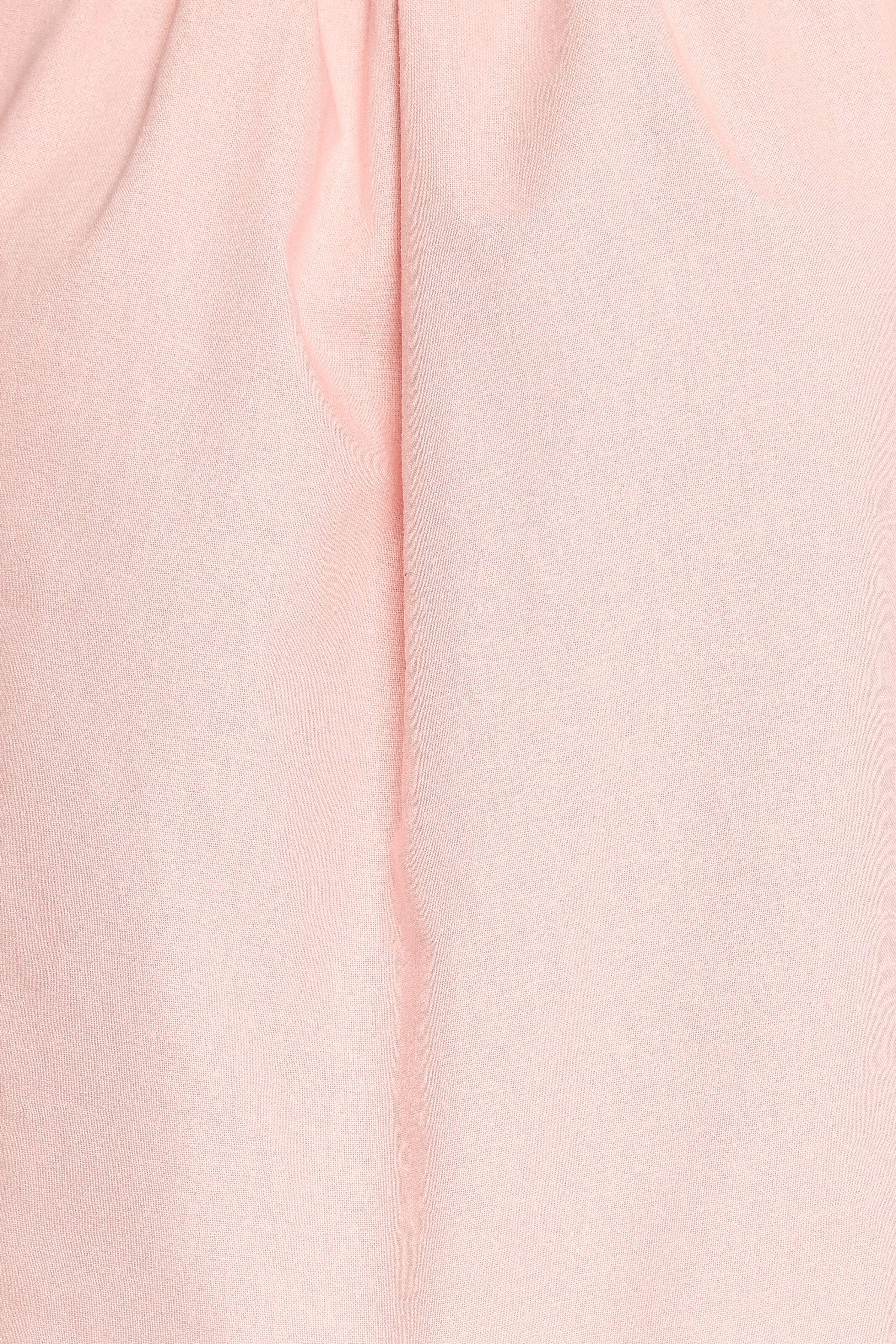 Zion Off Shoulder Long Sleeve Top Pale Pink