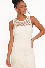 Adella Midi Dress Natural