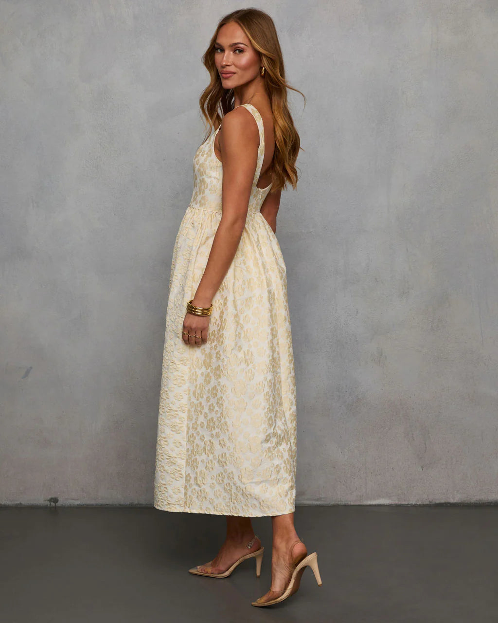 Samar Fit And Flare Midi Dress