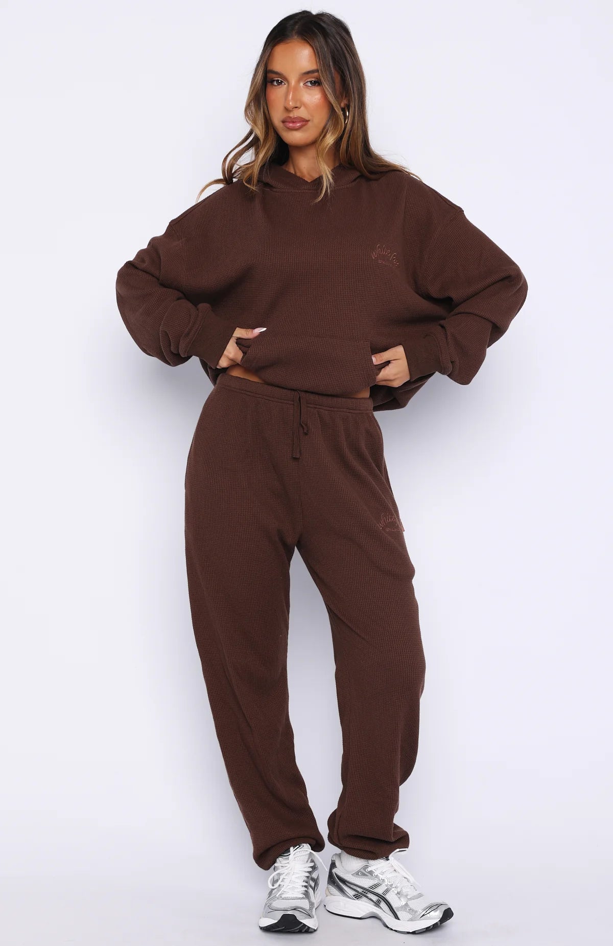 Moving Out Waffle Sweatpants Chocolate