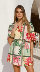 Tarika Mini Dress Tropical Bloom