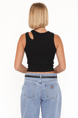 Elira Cut Out Tank Black