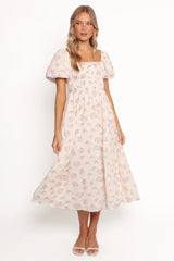 Eowyn Maxi Dress Ivory Pink