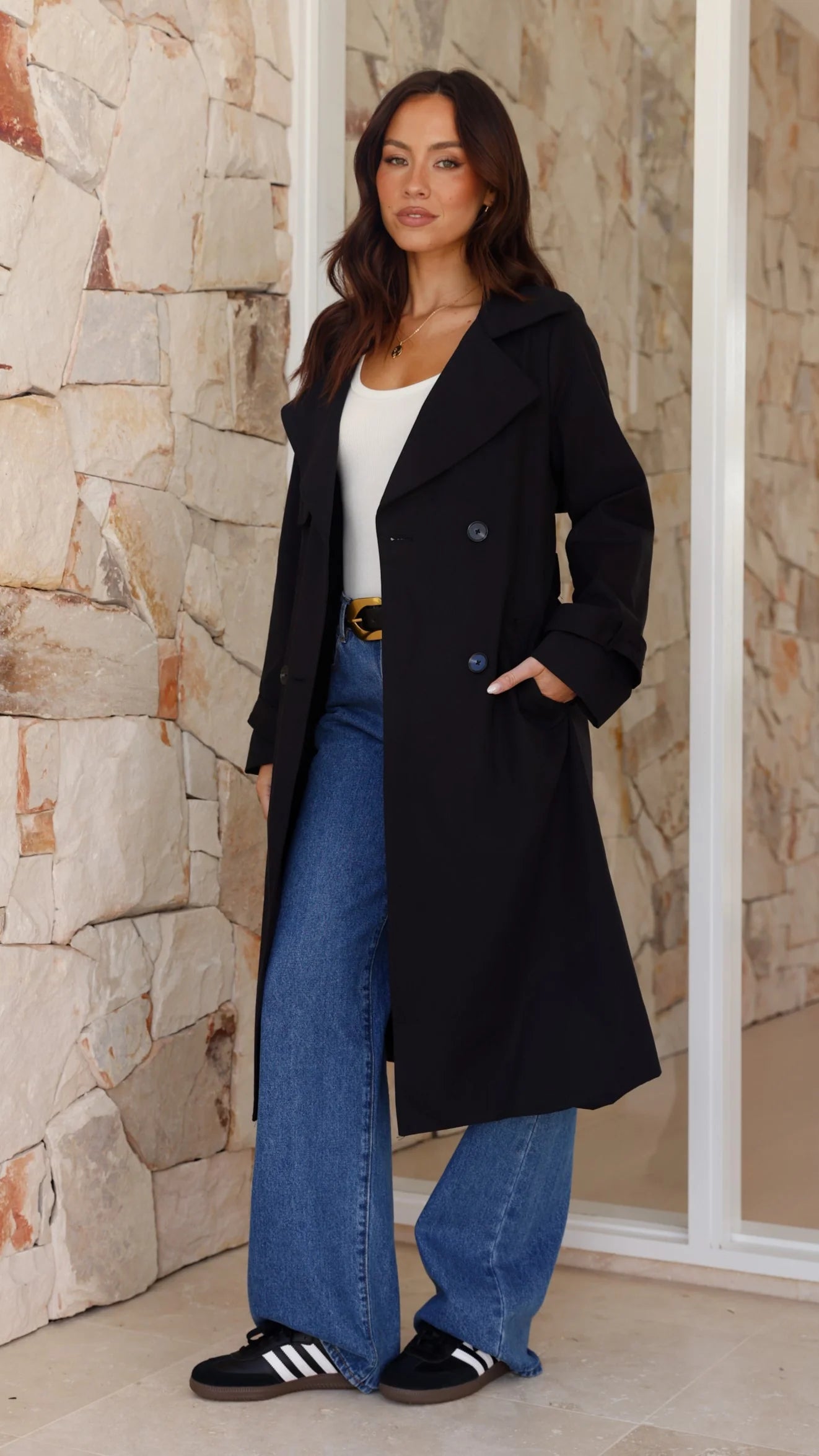 Byron Trench Coat Black