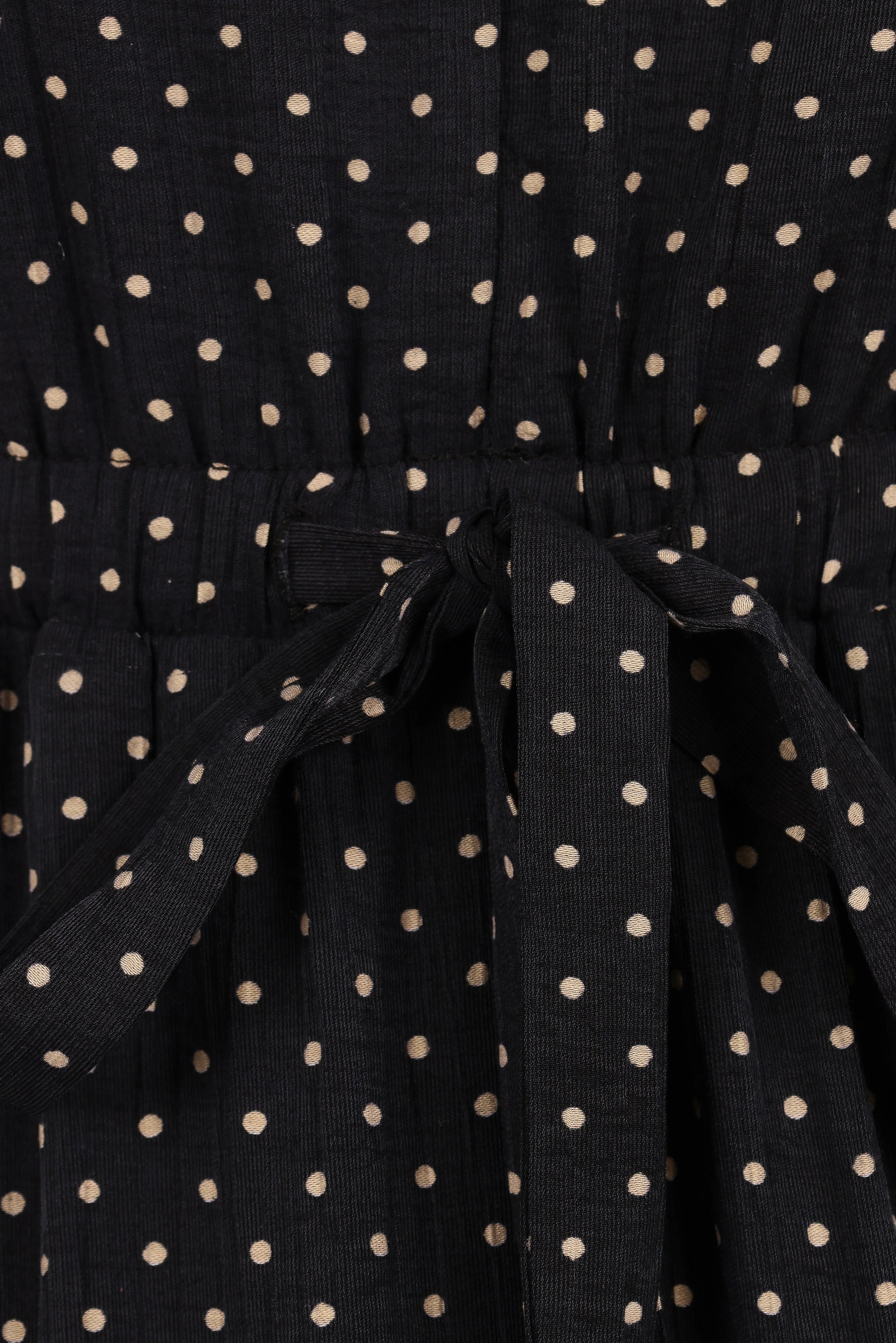 Moscow Midi Dress Black Polka Dot