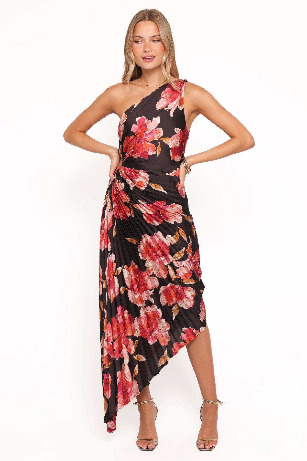 Kleo One Shoulder Maxi Dress Midnight Orchid