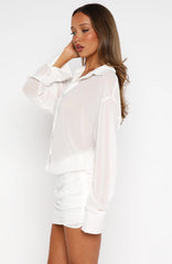 Youll Remember Me Mini Dress White