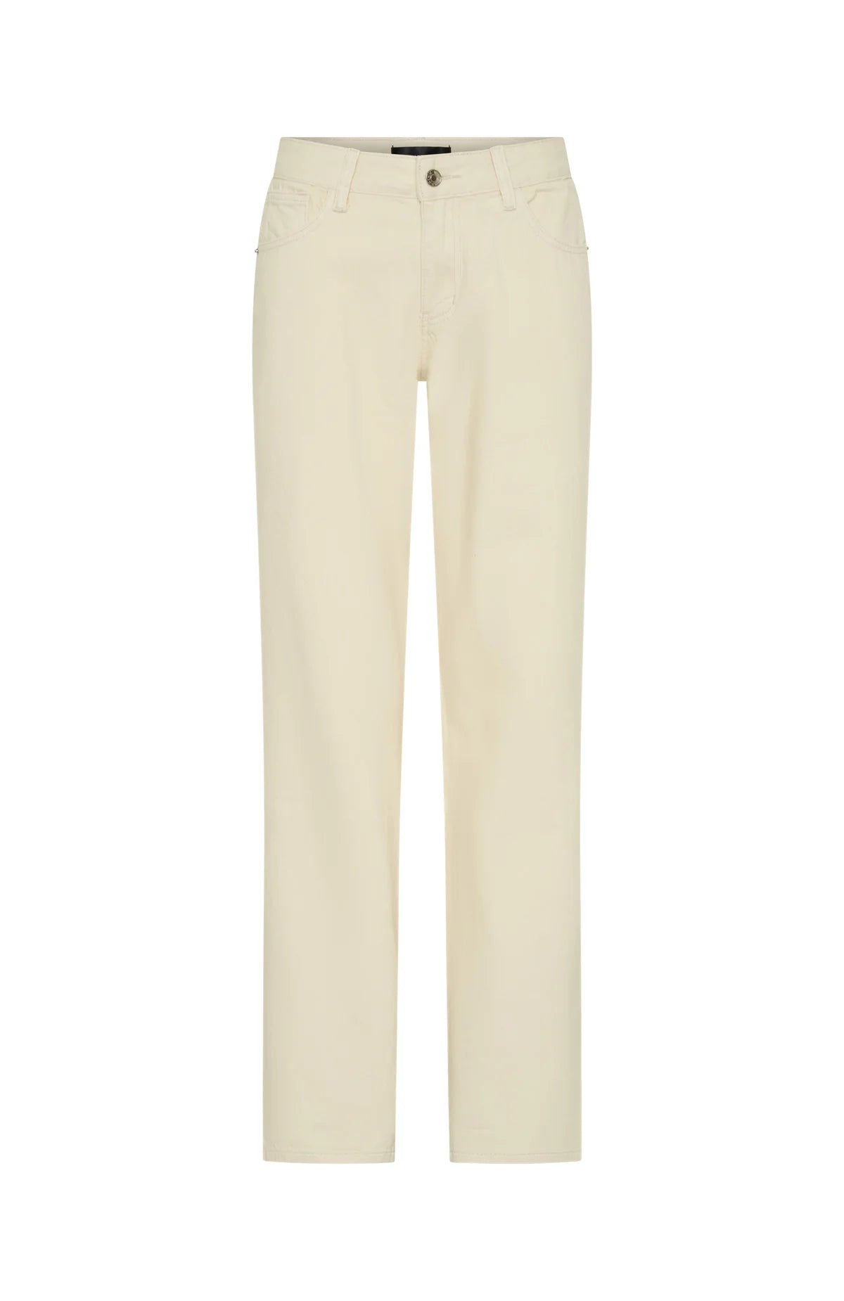 Zara Low Rise Straight Leg Jeans Cream