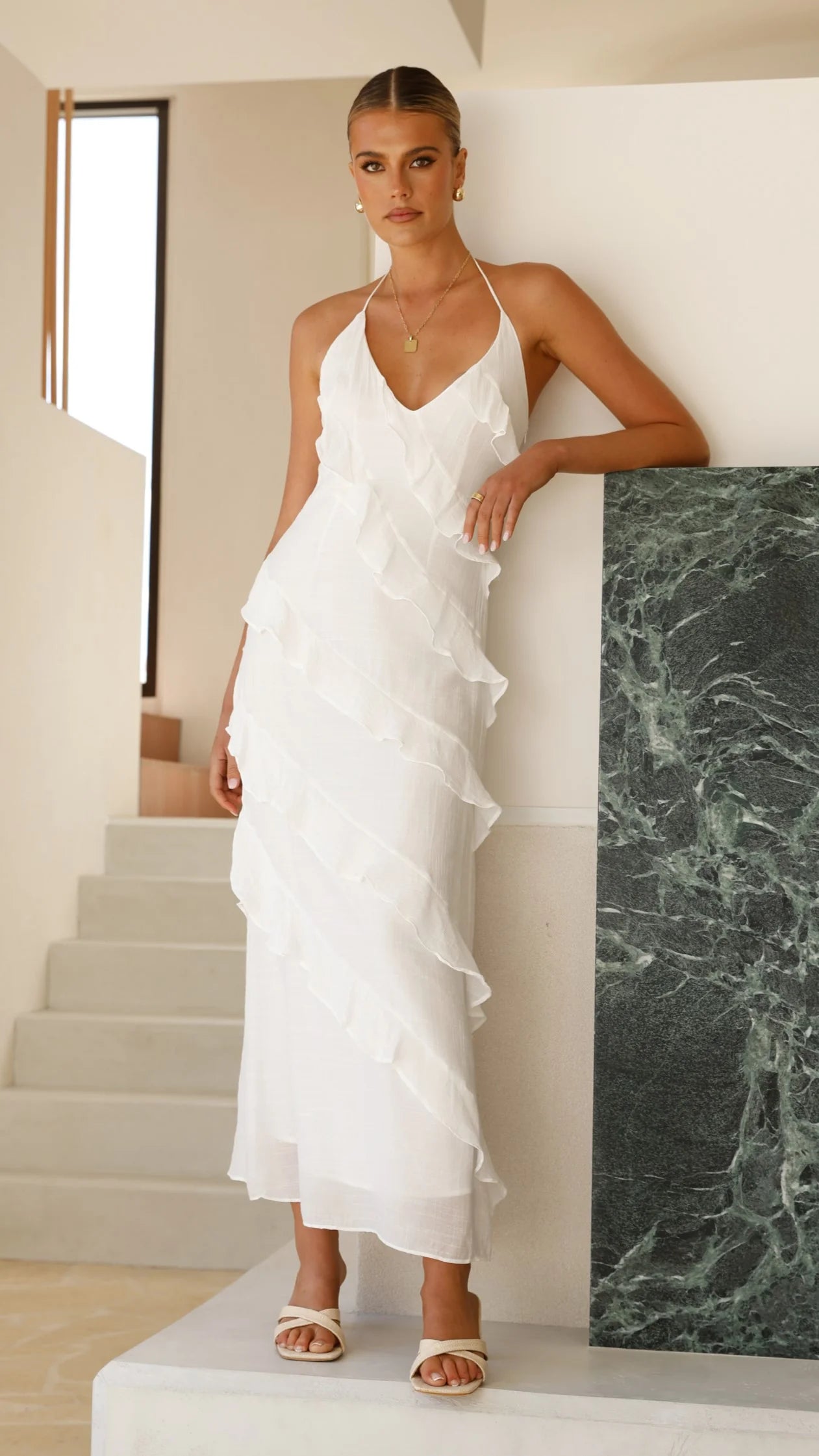 Sophia Maxi Dress White