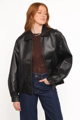 Zoe Bomber Jacket Black