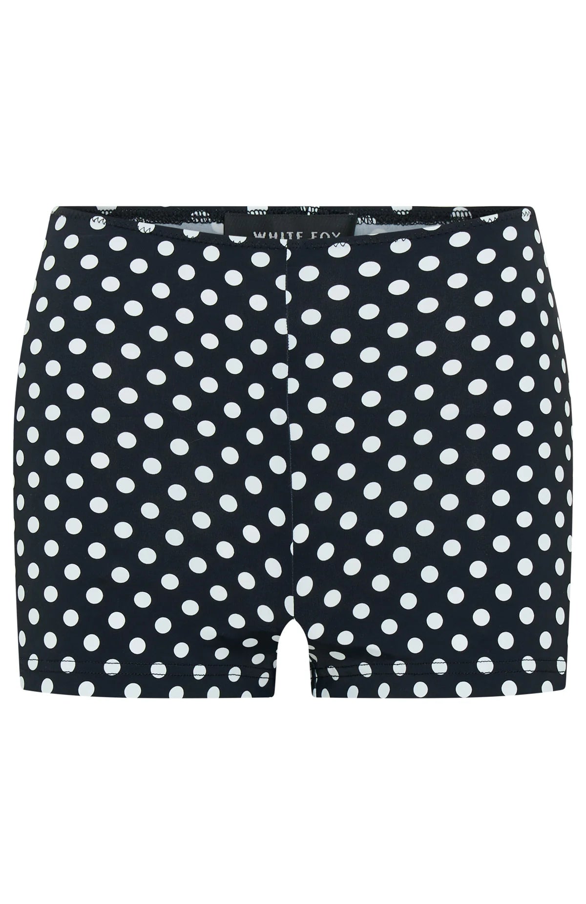 On The Inside Booty Shorts Black White Polka Dot
