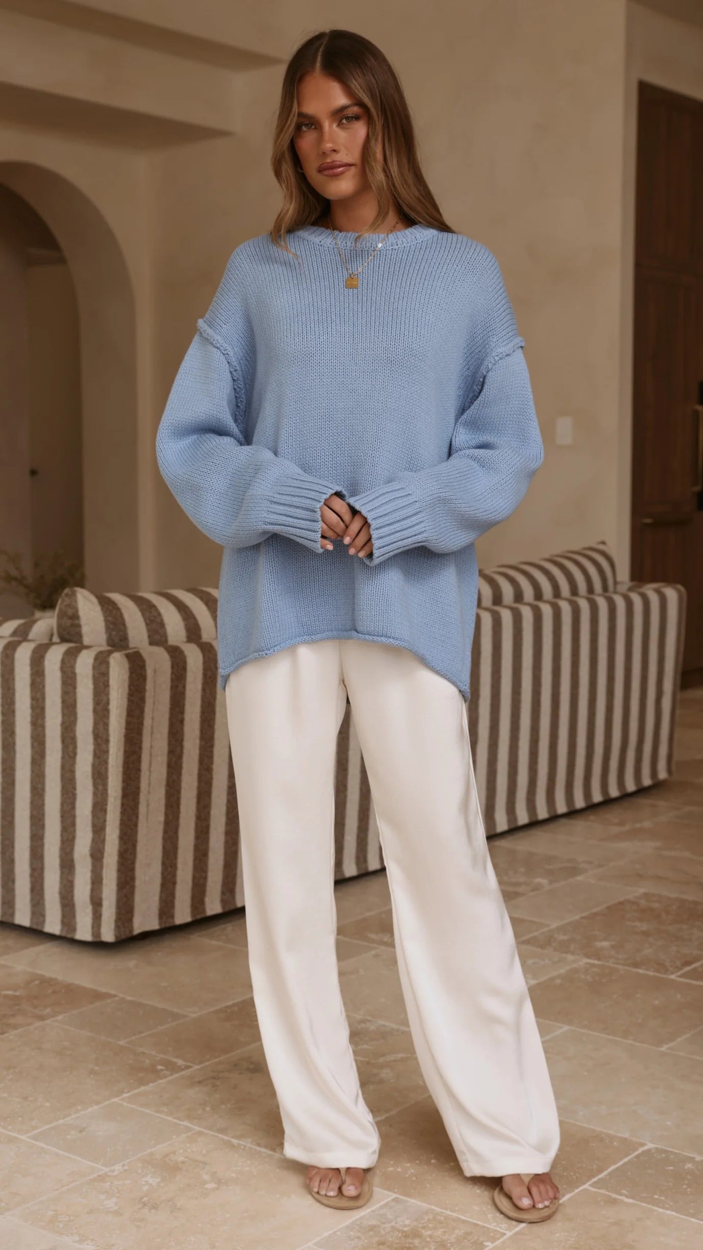 Hayden Knit Jumper Blue