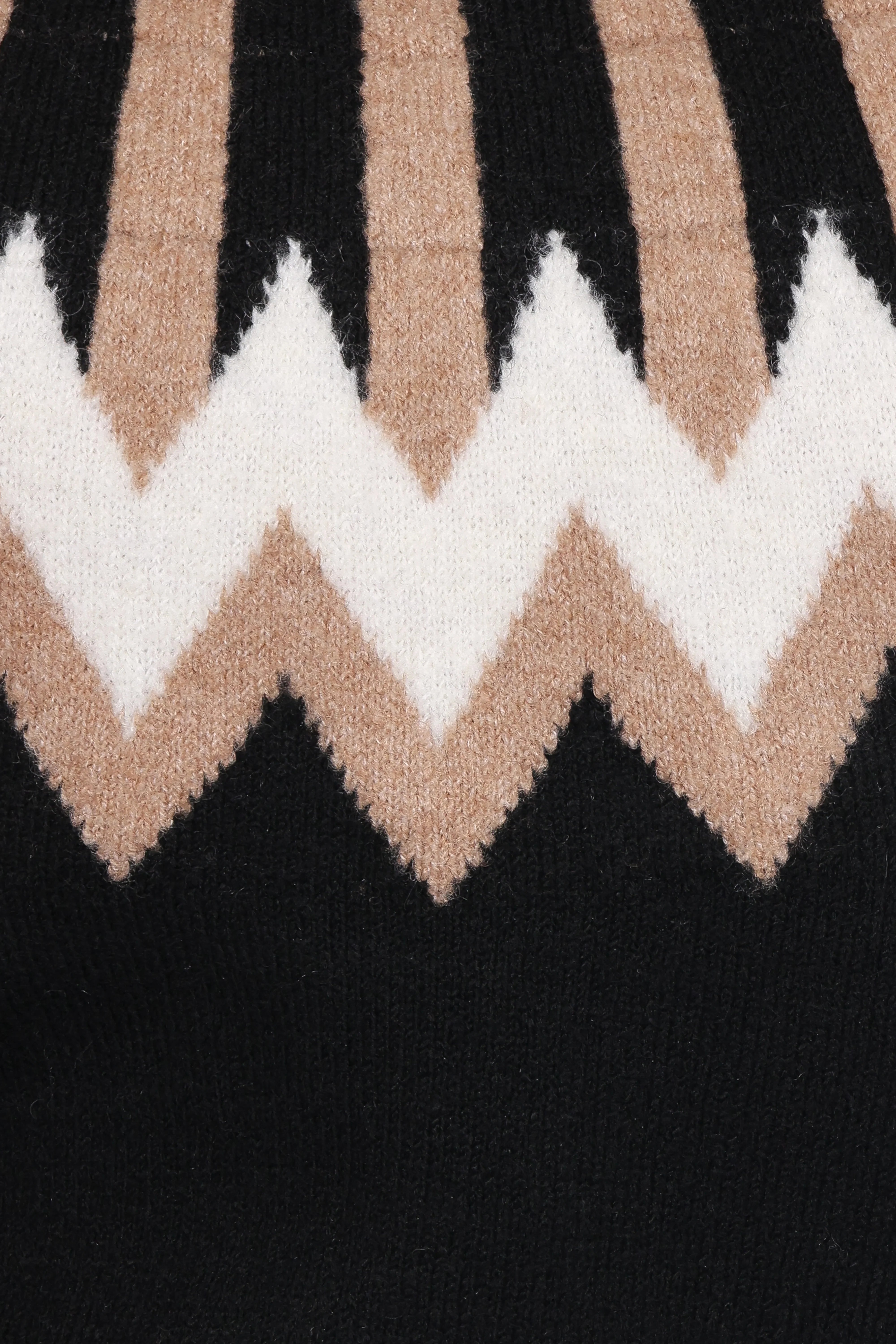 Donner Fairisle Mockneck Sweater Black