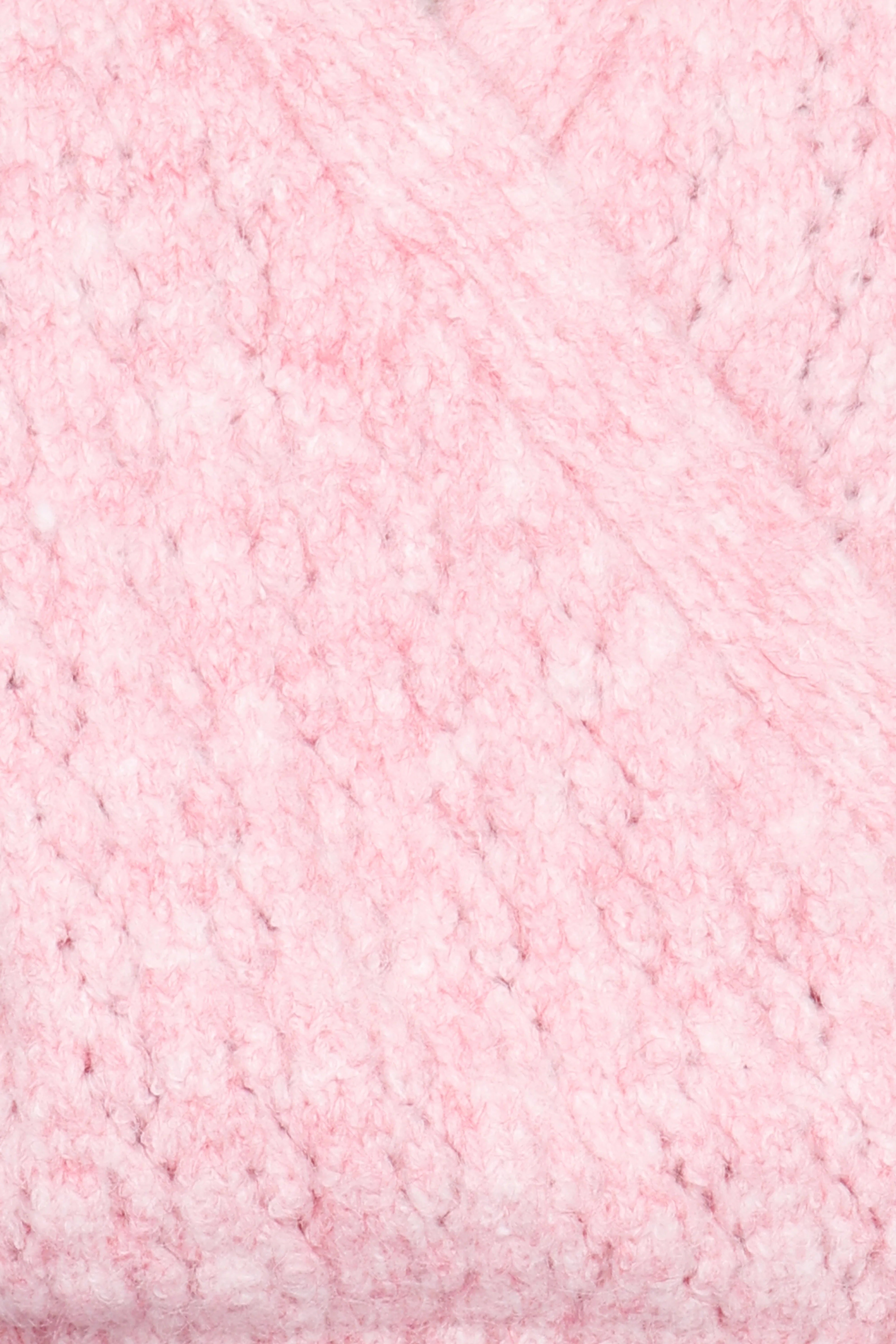 Etta Ballet Wrap Knit Sweater Pink