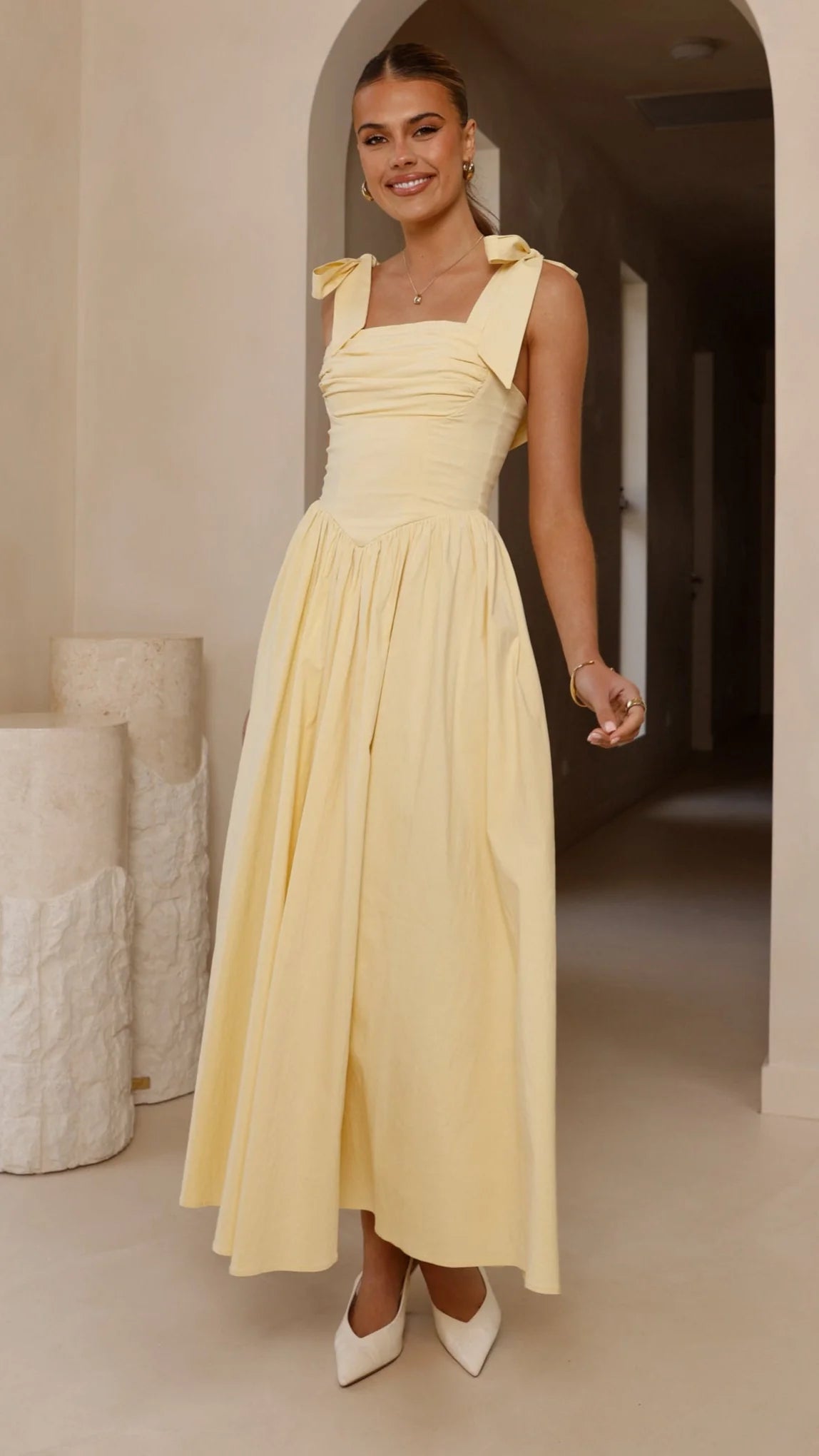 Haisley Maxi Dress Yellow