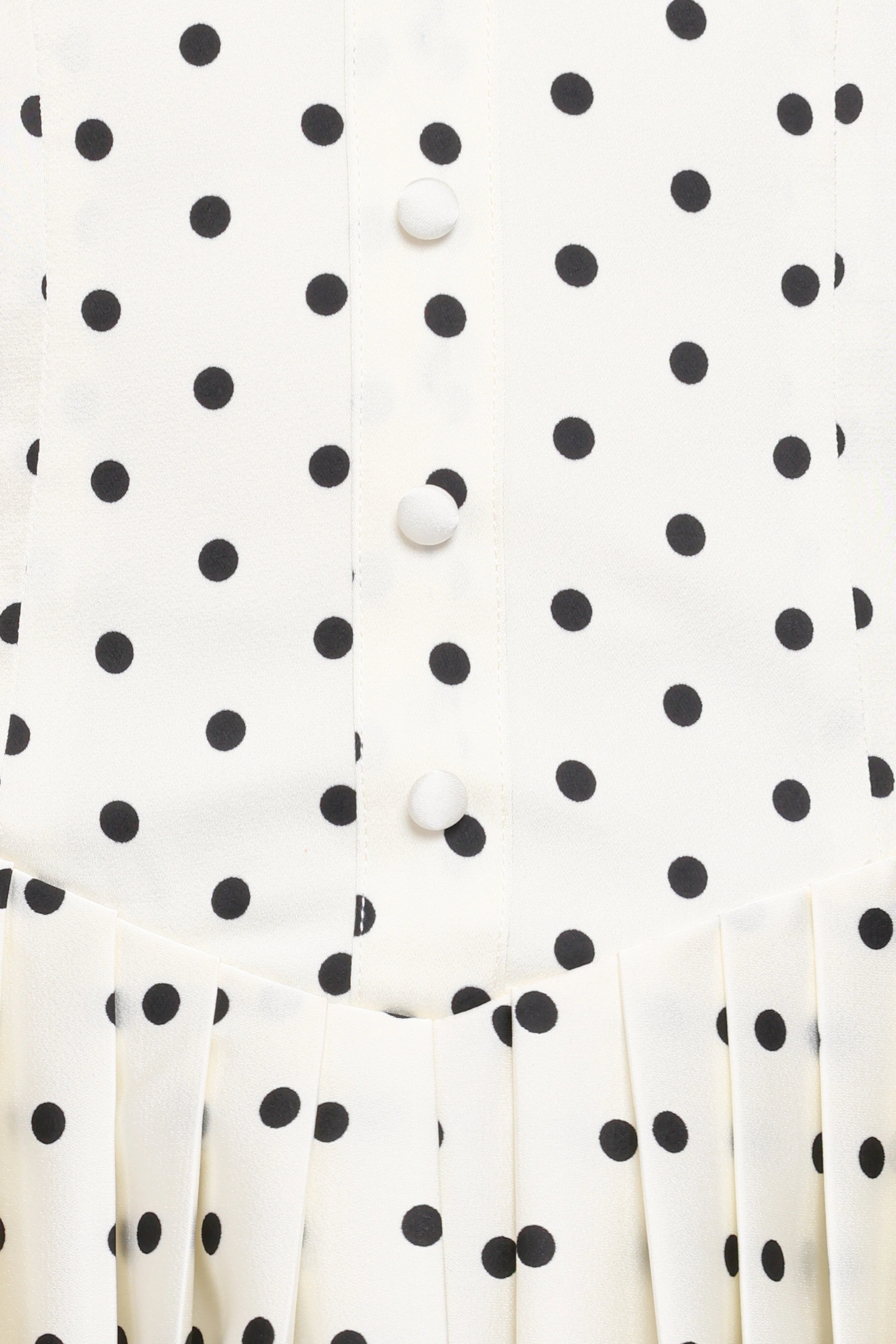 Marlie Off Shoulder Mini Dress Cream Polka Dot