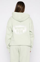 11th Street Keeping It Real Oversized Hoodie Iced Matcha