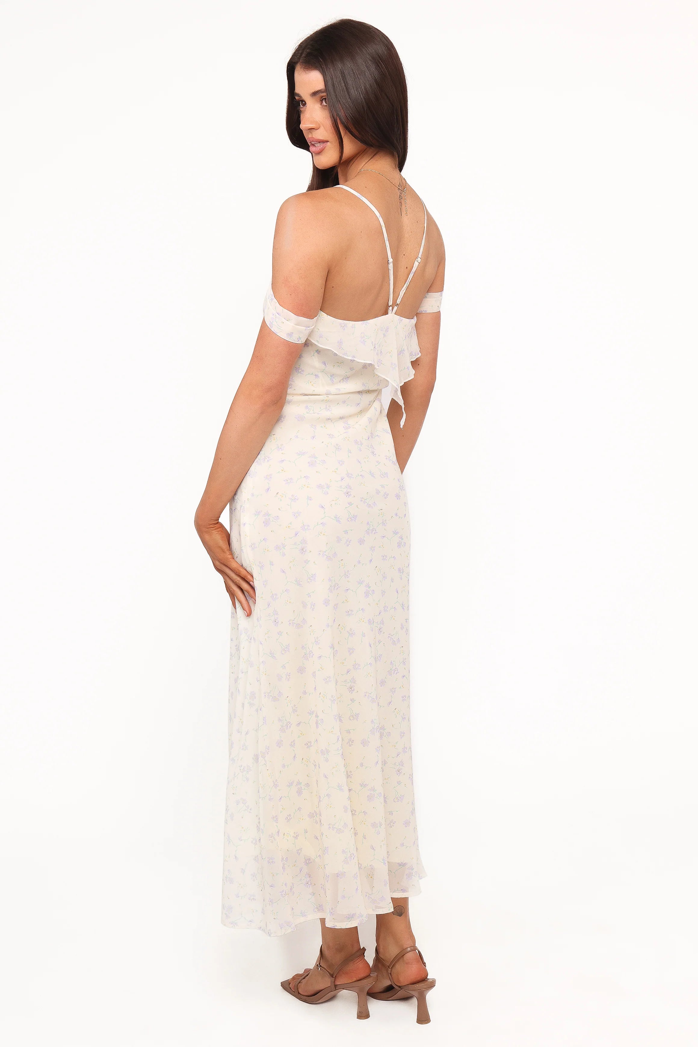 Elwood Midi Dress Yellow Ditsy Floral